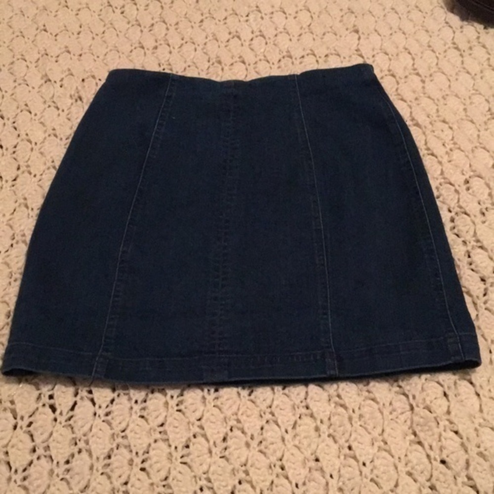 Jean mini skirt